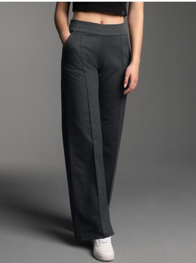 Trigema Jerseybroek Joggingbroek met wijde pijpen (1-delig)