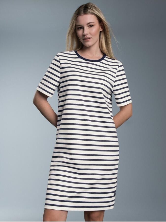 Trigema Jerseyjurk sweatjurk met streepjespatroon (1-delig) - Foto 3
