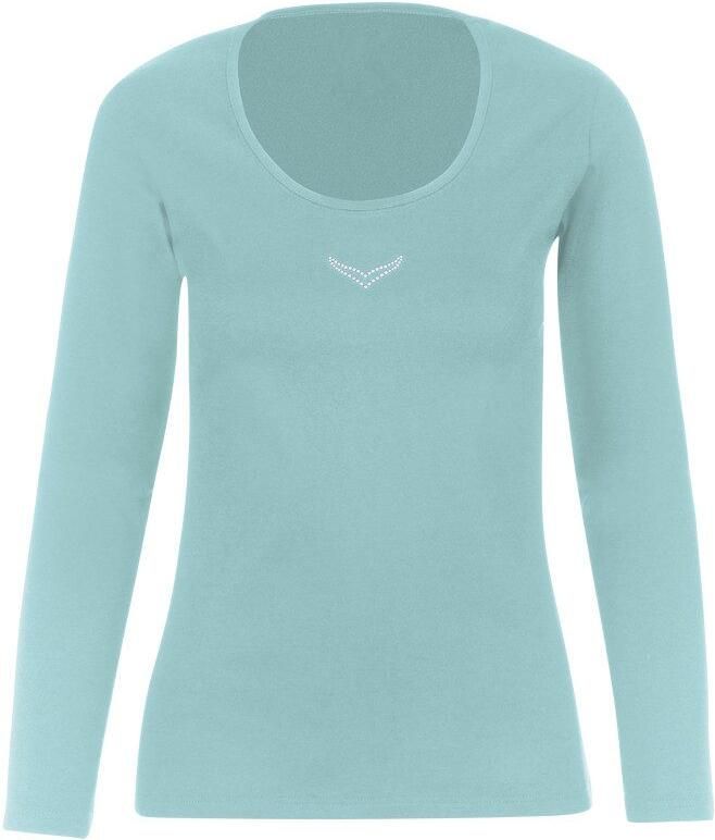 Trigema Longsleeve shirt met lange mouwen en kristallen (1-delig) - Foto 2