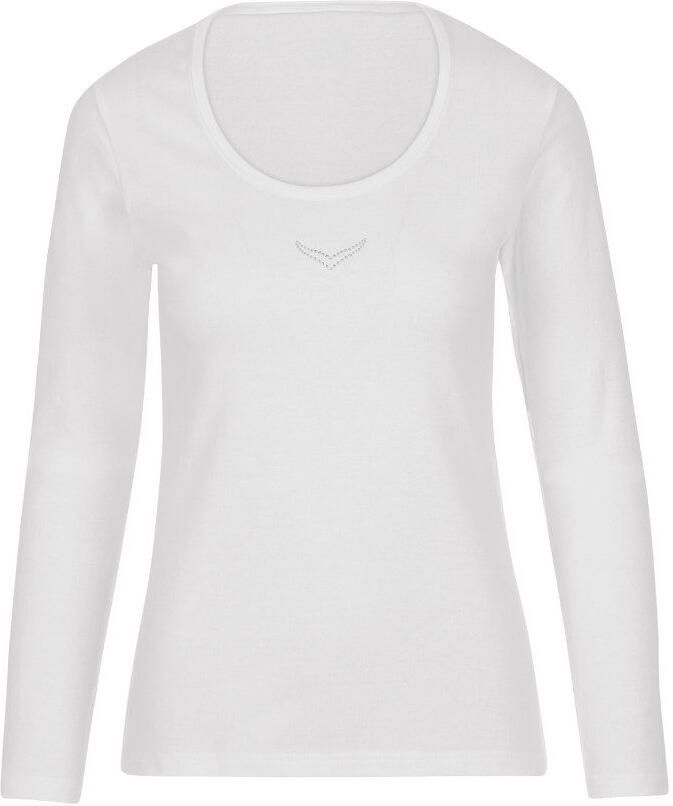 Trigema Longsleeve shirt met lange mouwen en kristallen (1-delig) - Foto 4