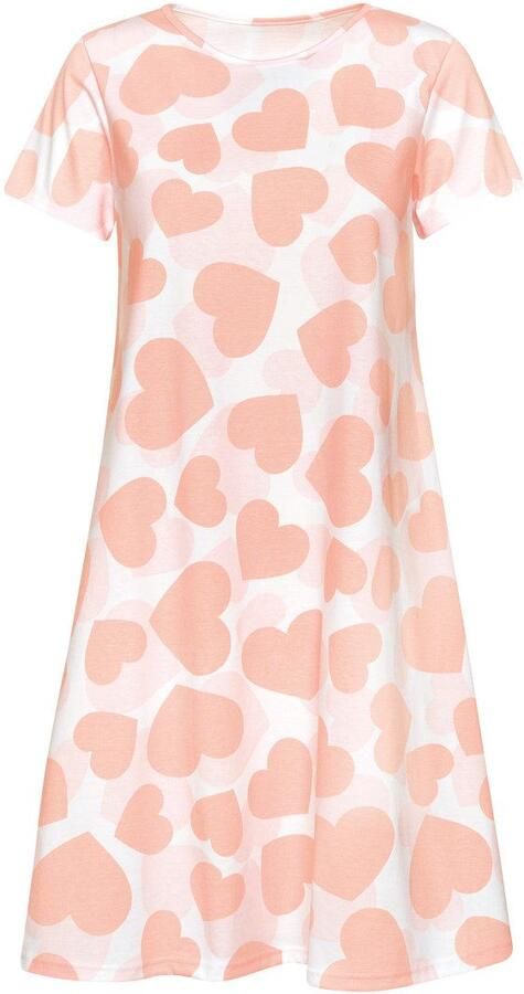 Trigema Nachthemd met all-over hartjesprint (1-delig) - Foto 2