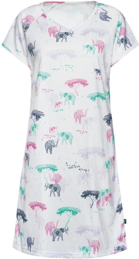 Trigema Nachthemd met allover safari-print (1-delig) - Foto 2