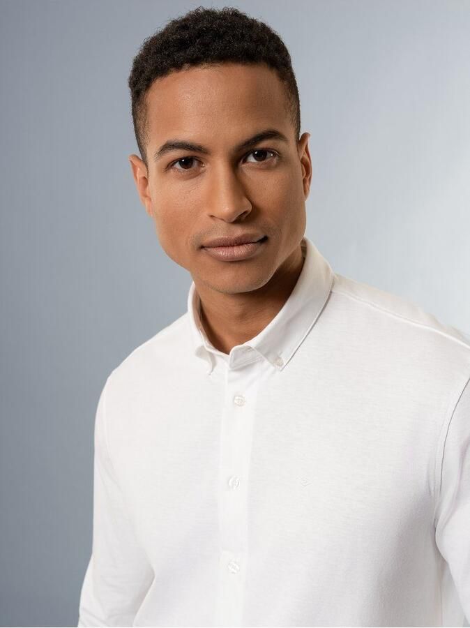 Trigema Poloshirt business overhemd van DELUXE single jersey (1-delig)