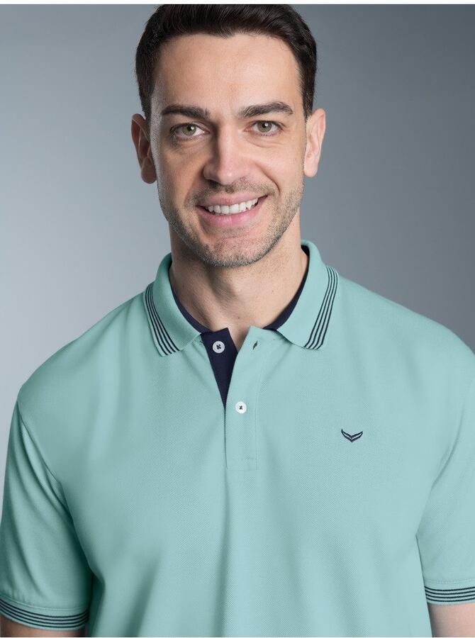 Trigema Poloshirt met contrasterende accenten (1-delig) - Foto 3