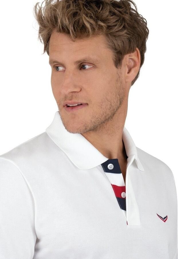 Trigema Poloshirt met driekleurige knoopsluiting (1-delig)