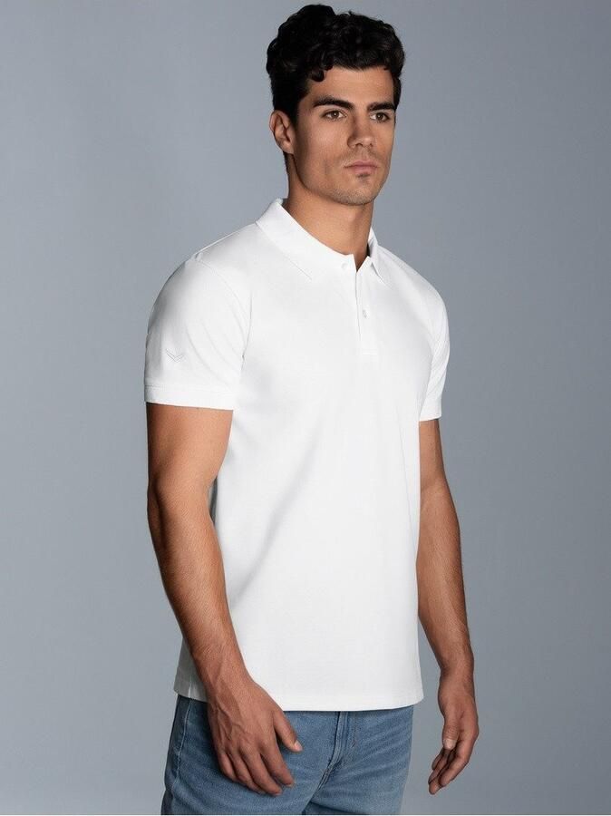 Trigema Poloshirt slim fit poloshirt van DELUXE-piqué (1-delig) - Foto 5