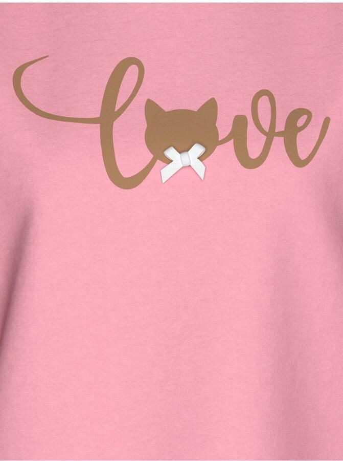 Trigema Pyjama-bovenstuk met Cat Love-print (1-delig) - Foto 2