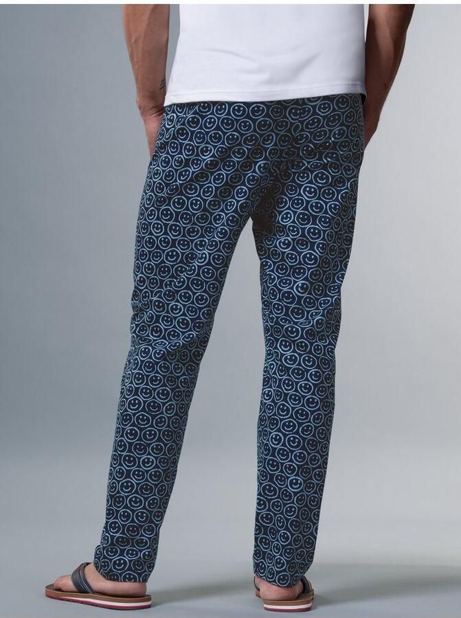 Trigema Pyjama pyjamabroek met smiley print (1-delig)