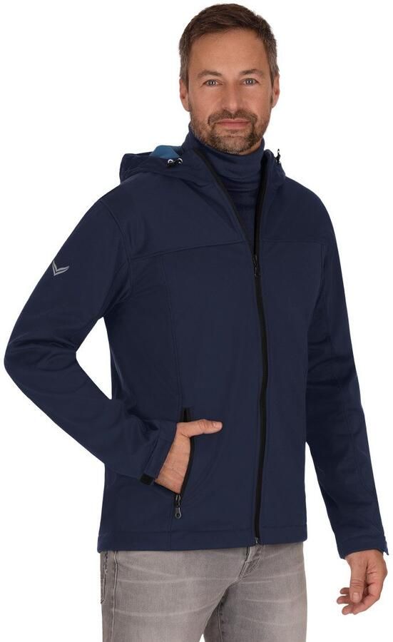 Trigema Softshell-jack klassiek Softshell-jack met capuchon (1 stuk) - Foto 3