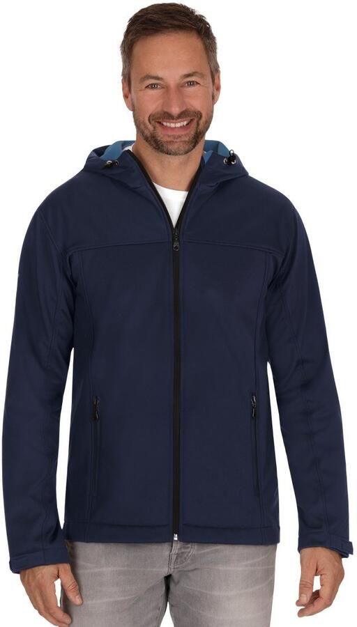 Trigema Softshell-jack klassiek Softshell-jack met capuchon (1 stuk) - Foto 4