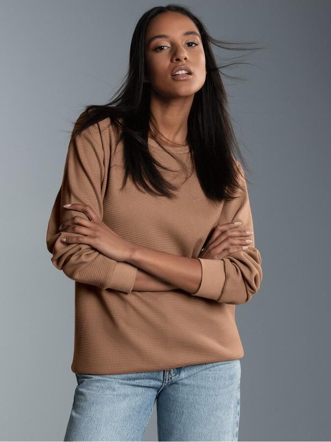 Trigema Sweatshirt in wafel look