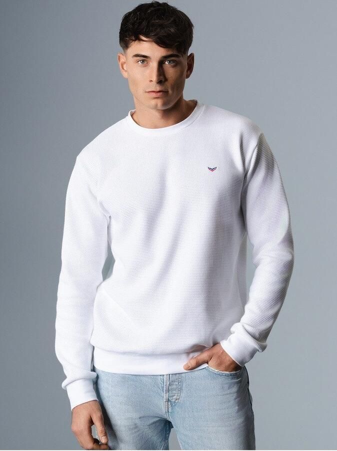 Trigema Sweatshirt in wafel look