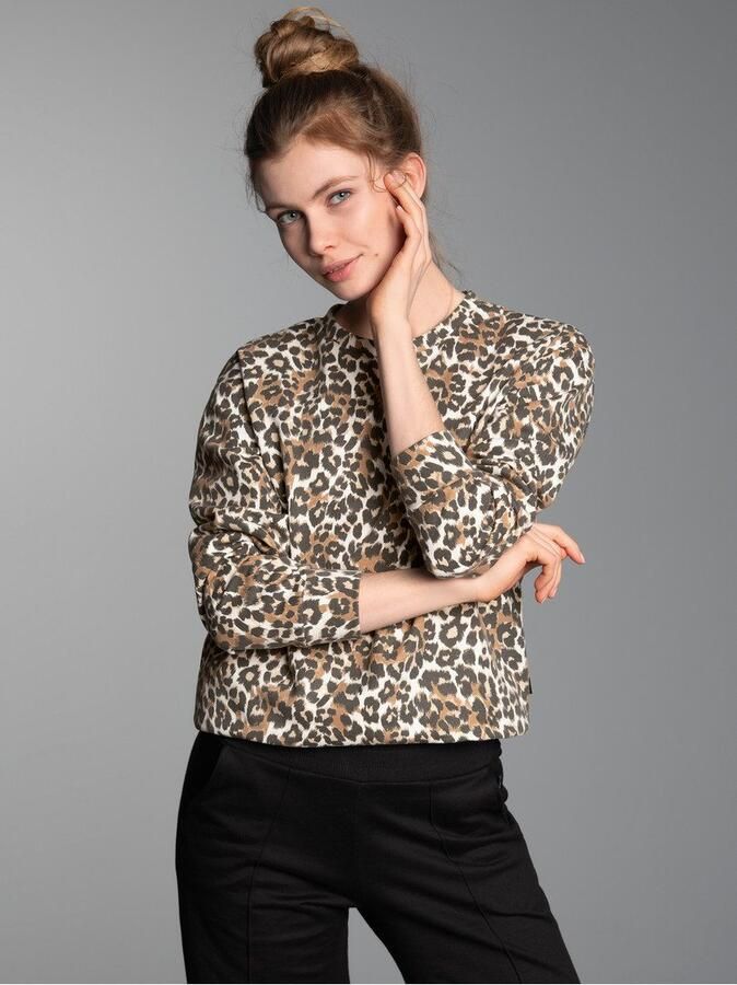 Trigema Sweatshirt met Allover-leopard-print - Foto 3