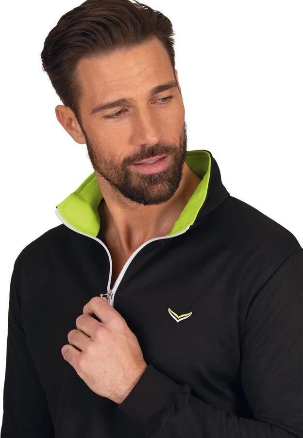 Trigema Sweatshirt met kraag en ritssluiting - Foto 2