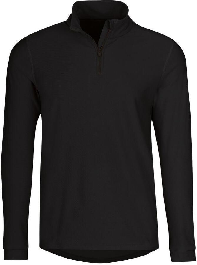 Trigema Sweatshirt sportshirt met lange mouwen en ritssluiting