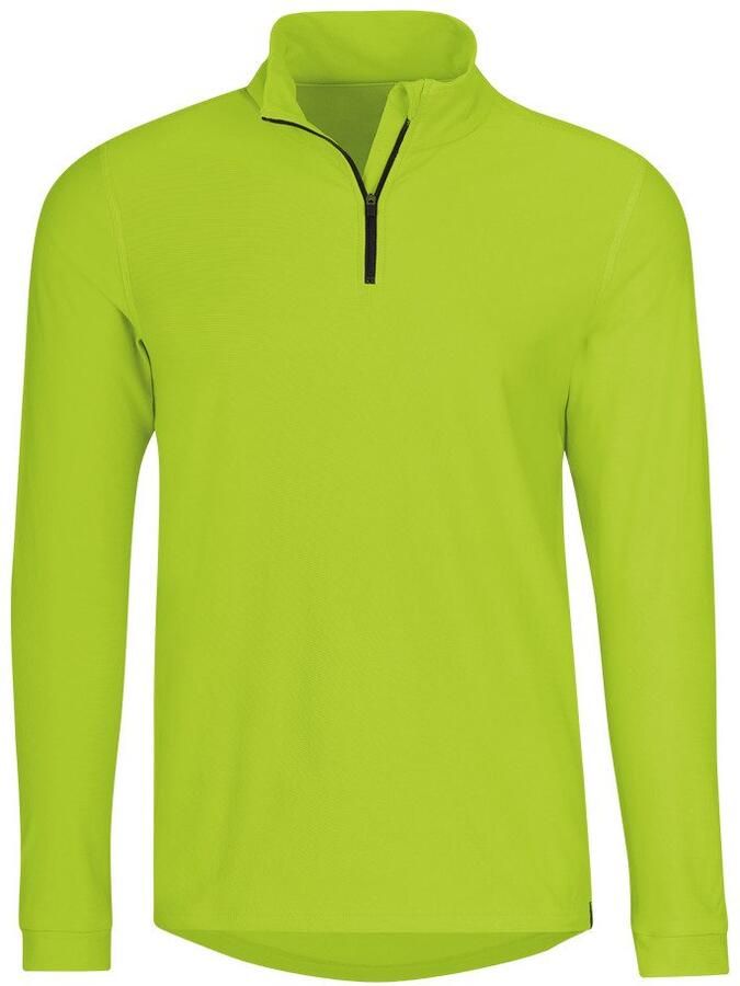 Trigema Sweatshirt sportshirt met lange mouwen en ritssluiting