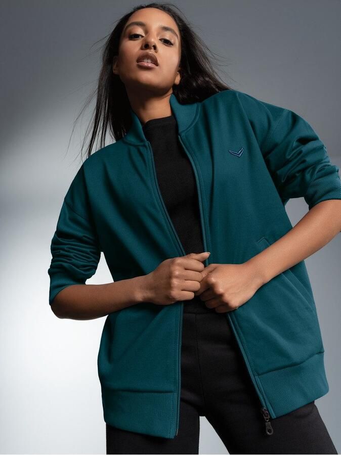 Trigema Sweatvest Collegejacke in zachte sweatkwaliteit (1-delig)