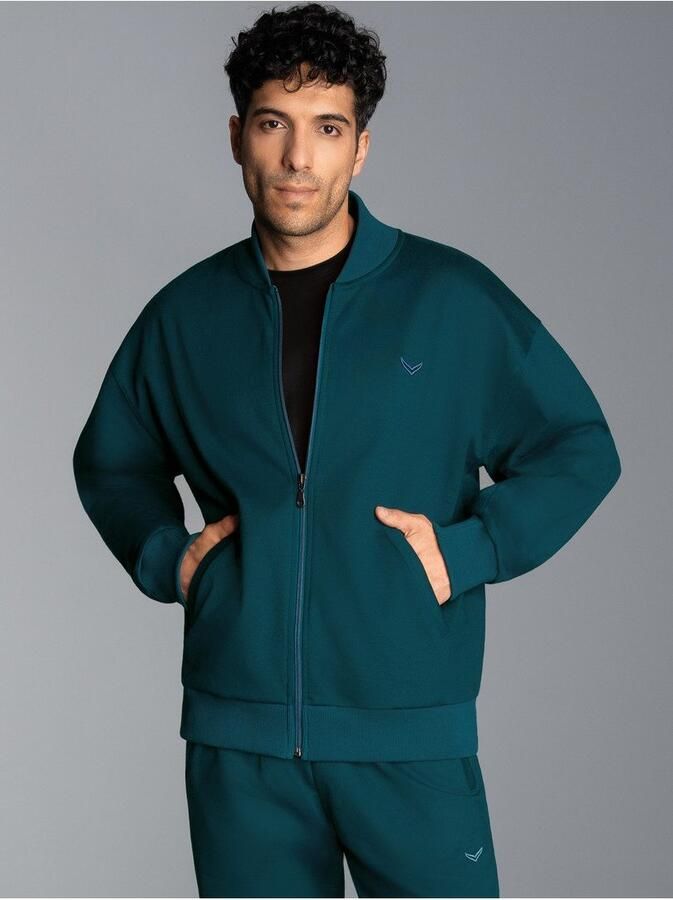 Trigema Sweatvest Collegejacke in zachte sweatkwaliteit (1-delig)