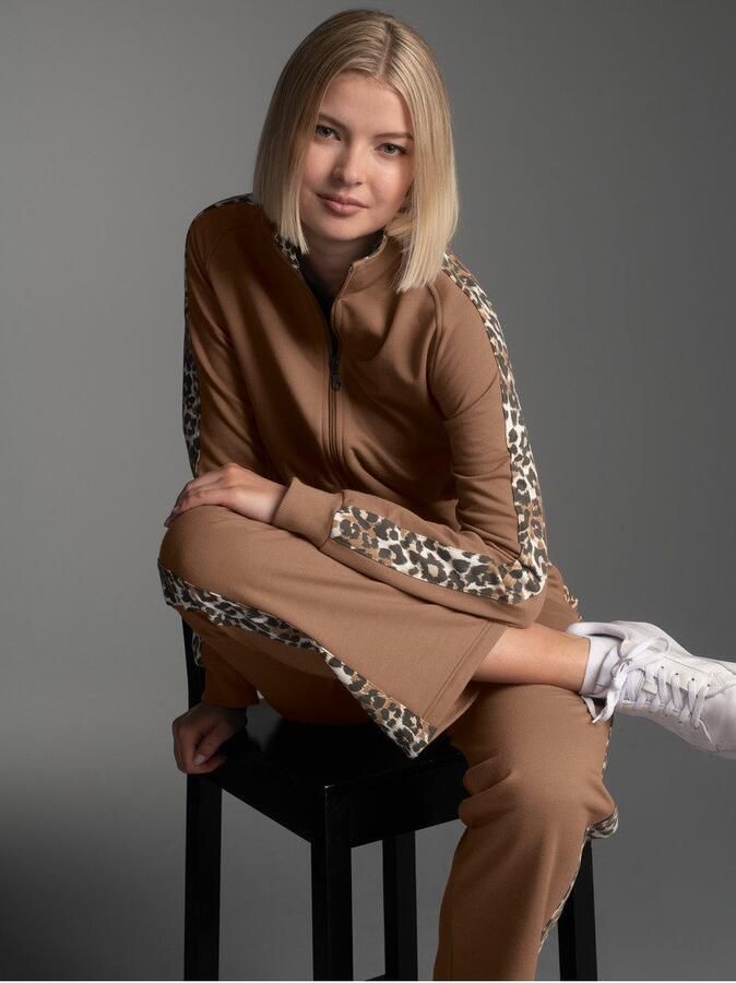 Trigema Sweatvest Sweatjack met modieuze Leo-ele ten (1-delig) - Foto 3