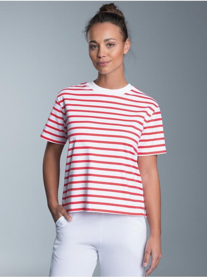 Trigema T-shirt Cropped T-shirt met streepjespatroon (1-delig)
