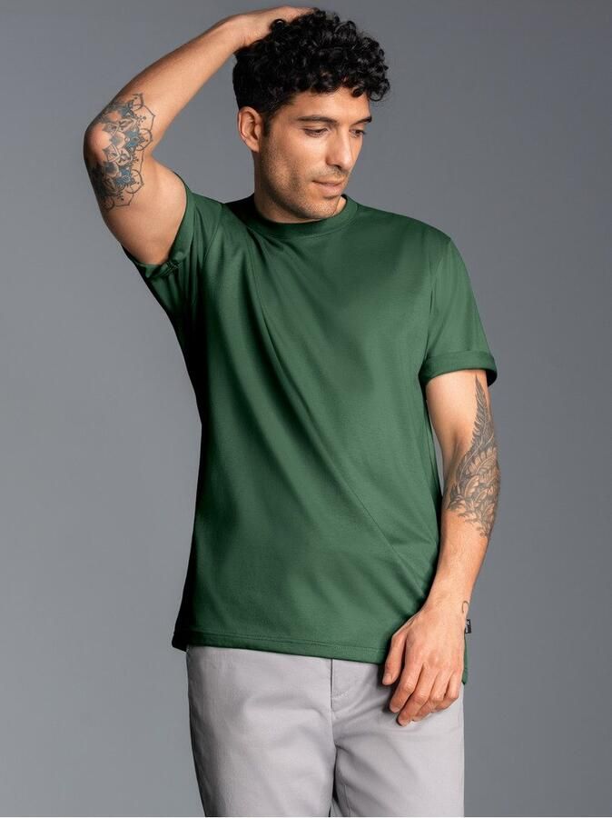 Trigema T-shirt DELUXE katoen (1-delig)