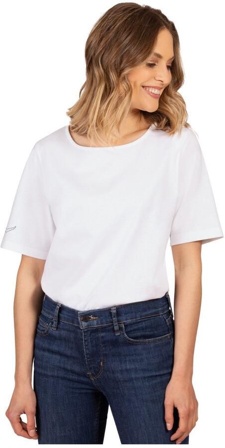 Trigema T-shirt DELUXE katoen met kristallen (1-delig) - Foto 5