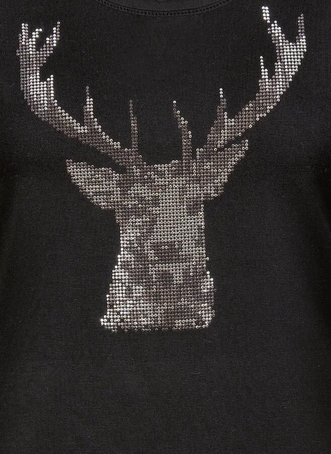 Trigema T-shirt glitteredelhert (1-delig) - Foto 3