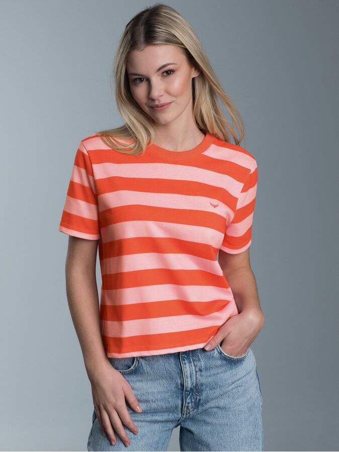 Trigema T-shirt Heavy oversized shirt met streepjespatroon (1-delig)