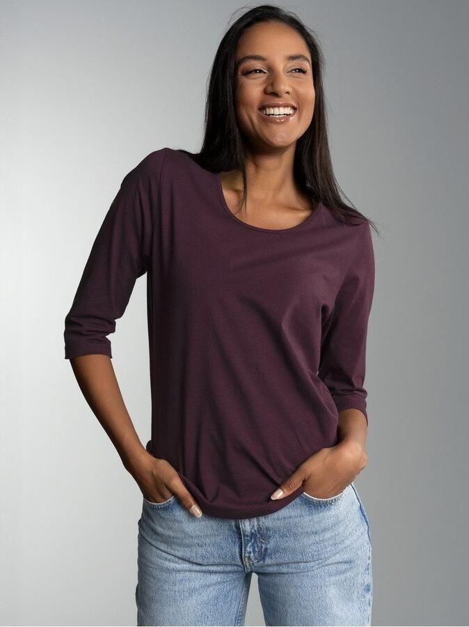 Trigema T-shirt met 3 4-mouw van biokatoen (1-delig) - Foto 3