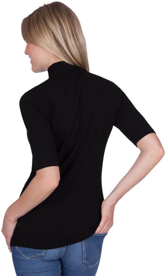 Trigema T-shirt met elastische opstaande kraag (1-delig) - Foto 2