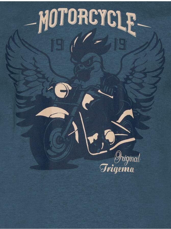 Trigema T-shirt met grote motorfiets-printmotief (1-delig) - Foto 2