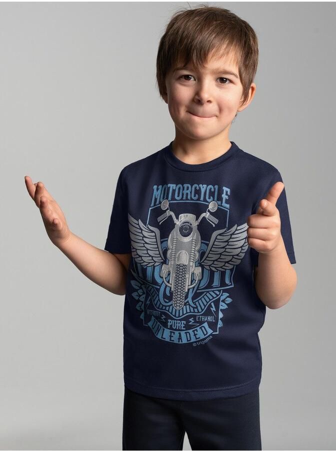 Trigema T-shirt met grote motorfiets-printmotief (1-delig) - Foto 4