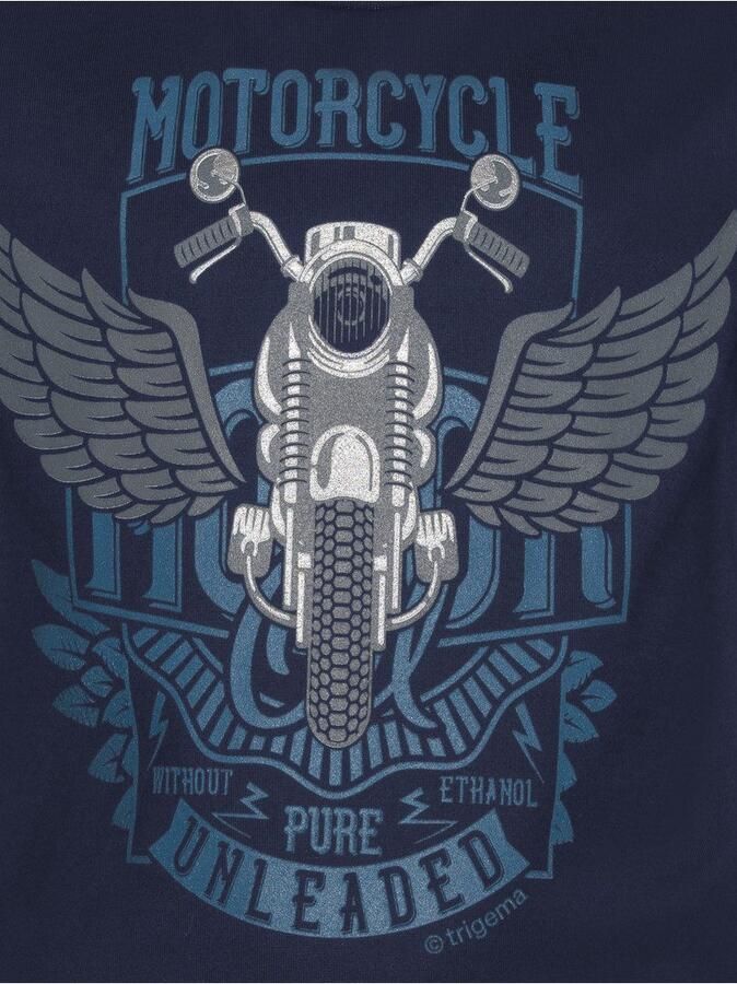 Trigema T-shirt met grote motorfiets-printmotief (1-delig) - Foto 2