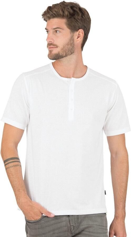 Trigema T-shirt met knooplijst DELUXE katoen (1-delig) - Foto 3