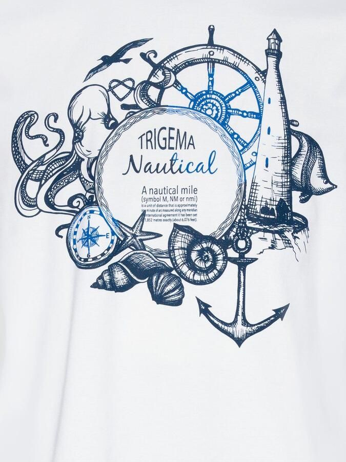 Trigema T-shirt met maritiem printmotief (1-delig)