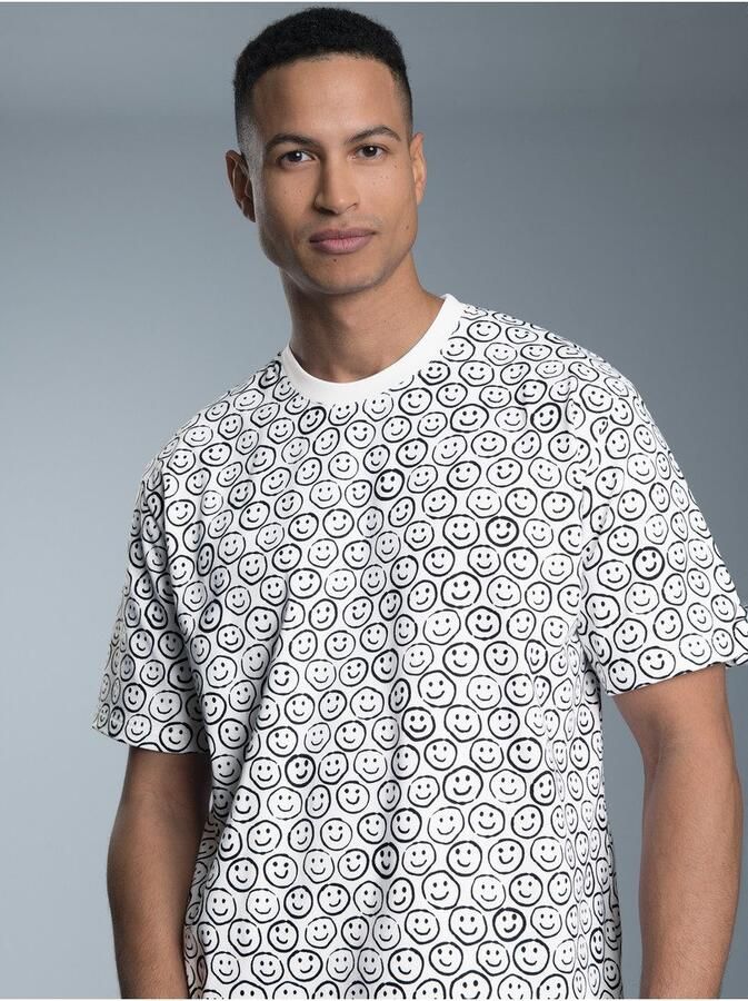 Trigema T-shirt met vriendelijk smiley-motief (1-delig) - Foto 3