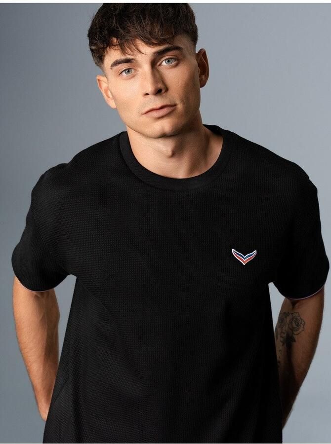 Trigema T-shirt oversized T-shirt in wafel look (1-delig)