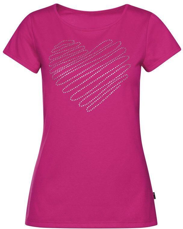 Trigema T-shirt Slim Fit T-shirt met glinsterend hart-print (1-delig) - Foto 3