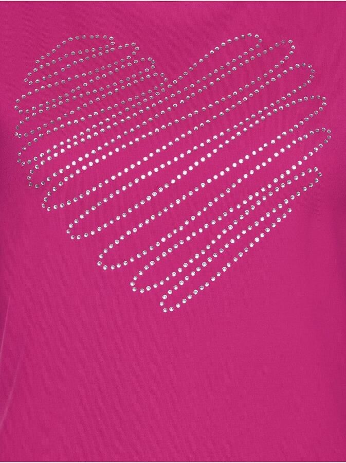 Trigema T-shirt Slim Fit T-shirt met glinsterend hart-print (1-delig) - Foto 2