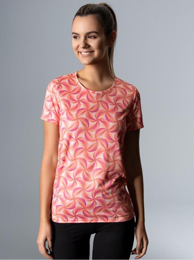 Trigema T-shirt sport T-shirt met modieuze all-over print (1-delig) - Foto 3