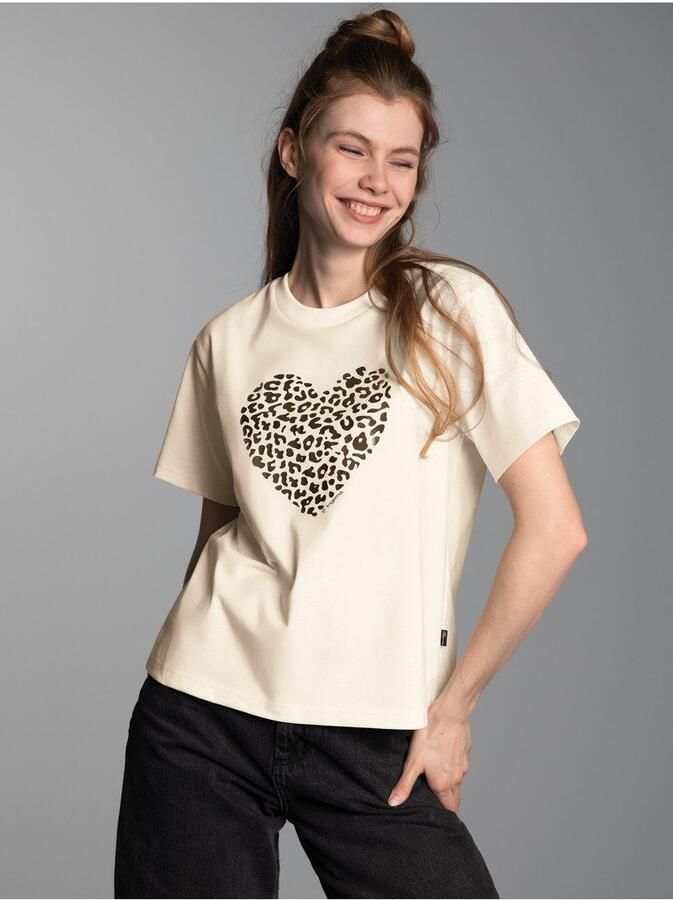 Trigema T-shirt T-Shirt met gouden Leo-hart-print (1-delig) - Foto 4