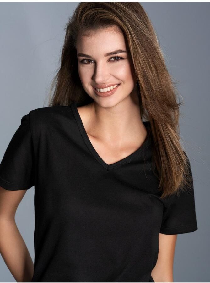 Trigema T-shirt V-hals (1-delig)