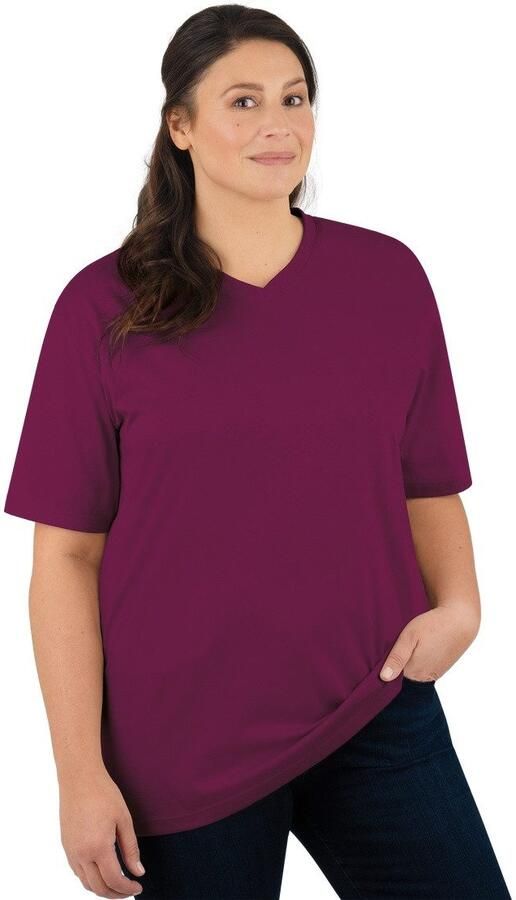 Trigema T-shirt V-Shirt DELUXE katoen (1-delig) - Foto 2