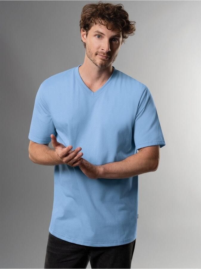 Trigema T-shirt V-Shirt DELUXE katoen (1-delig) - Foto 4