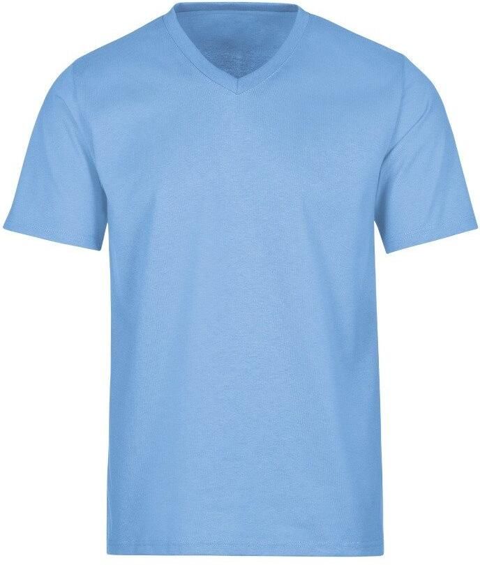 Trigema T-shirt V-Shirt DELUXE katoen (1-delig)