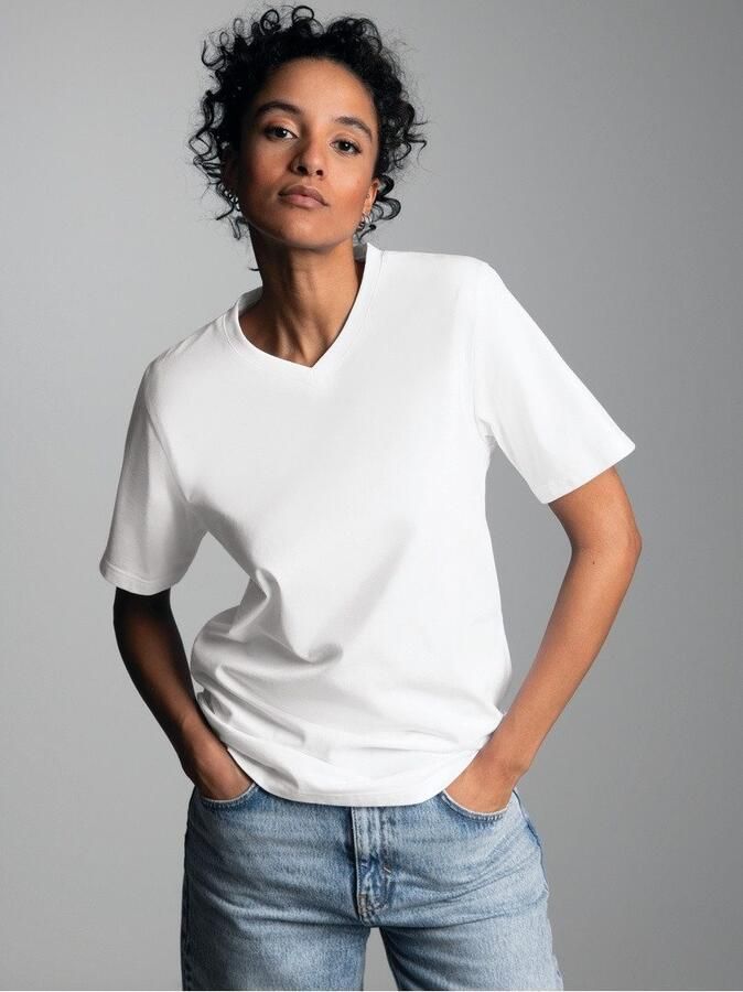 Trigema T-shirt V-Shirt DELUXE katoen (1-delig) - Foto 2