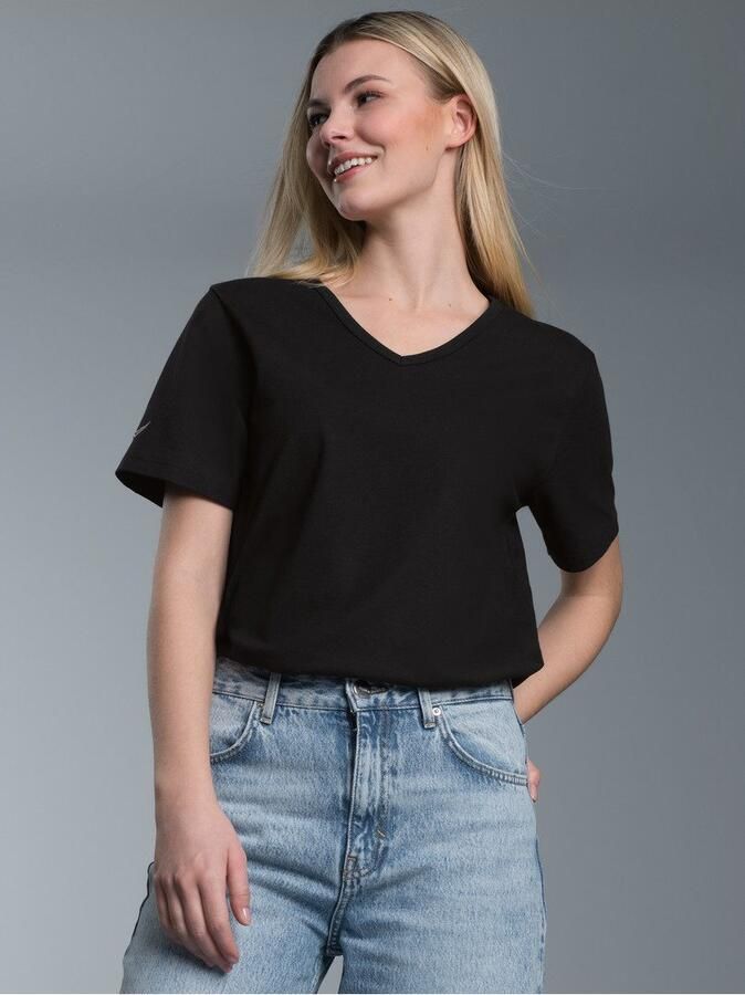 Trigema T-shirt V-shirt van 100% bio-katoen (kbA) (1-delig) - Foto 5