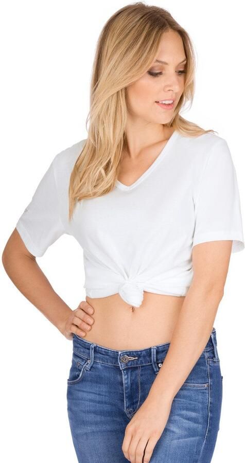 Trigema T-shirt V-shirt van 100% bio-katoen (kbA) (1-delig) - Foto 5