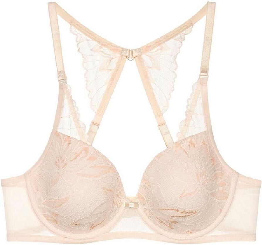 Triumph Beugel-bh Amourette Charm Delight tweekleurig kant gevoerd vlinderrug van kant