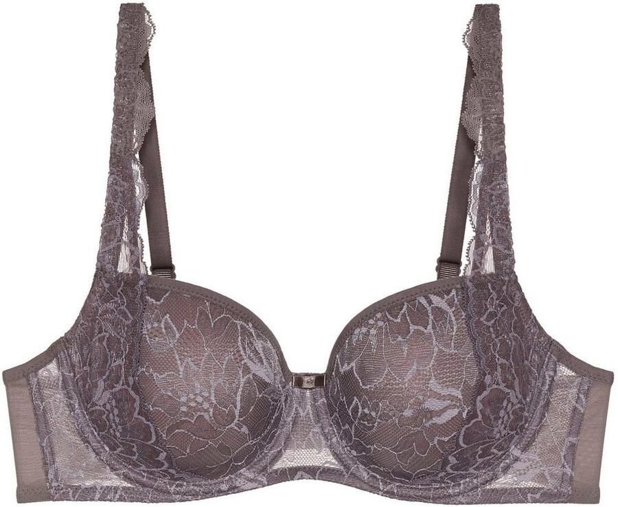 Triumph Bh met steuncups Amourette Charm T WHP02 Cup B-F bedekt met uniek kant